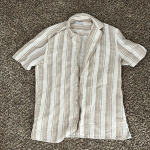 Zara. Striped Muslin Button Up